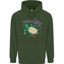 LGBT Turtle Gay Pride Day Awareness Childrens Kids Hoodie Forest Green