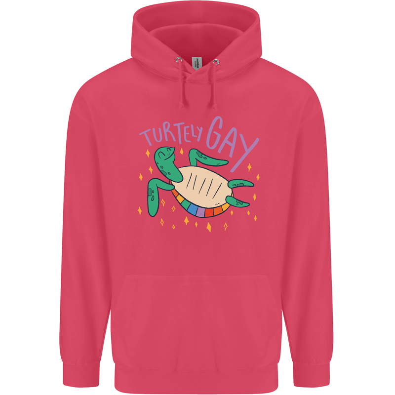 LGBT Turtle Gay Pride Day Awareness Childrens Kids Hoodie Heliconia