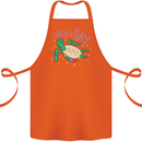 LGBT Turtle Gay Pride Day Awareness Cotton Apron 100% Organic Orange