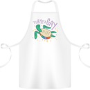 LGBT Turtle Gay Pride Day Awareness Cotton Apron 100% Organic White