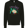 LGBT Turtle Gay Pride Day Awareness Kids Sweatshirt Jumper Black