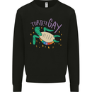 LGBT Turtle Gay Pride Day Awareness Kids Sweatshirt Jumper Black