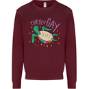 LGBT Turtle Gay Pride Day Awareness Kids Sweatshirt Jumper Maroon