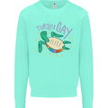 LGBT Turtle Gay Pride Day Awareness Kids Sweatshirt Jumper Peppermint