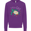 LGBT Turtle Gay Pride Day Awareness Kids Sweatshirt Jumper Purple