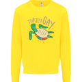 LGBT Turtle Gay Pride Day Awareness Kids Sweatshirt Jumper Yellow