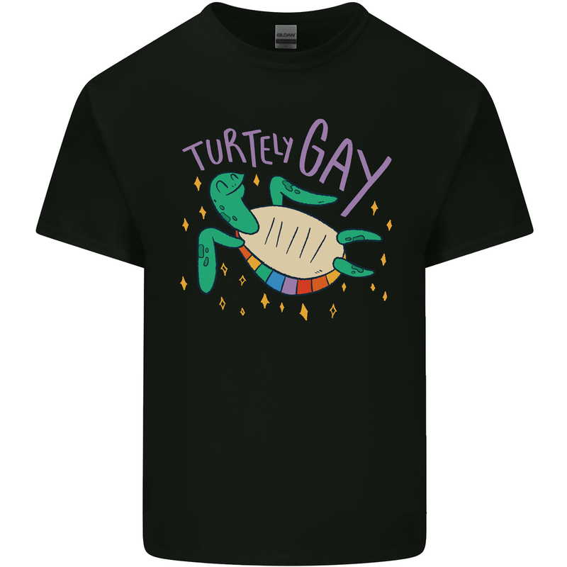 LGBT Turtle Gay Pride Day Awareness Kids T-Shirt Childrens Black