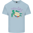 LGBT Turtle Gay Pride Day Awareness Kids T-Shirt Childrens Light Blue
