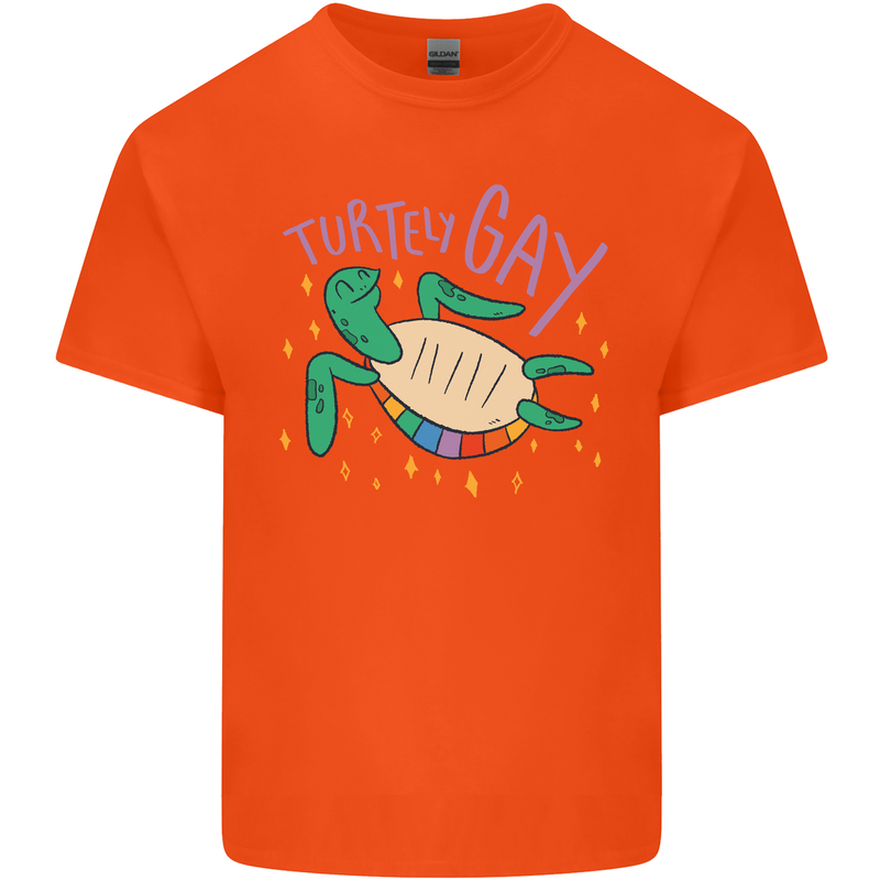LGBT Turtle Gay Pride Day Awareness Kids T-Shirt Childrens Orange