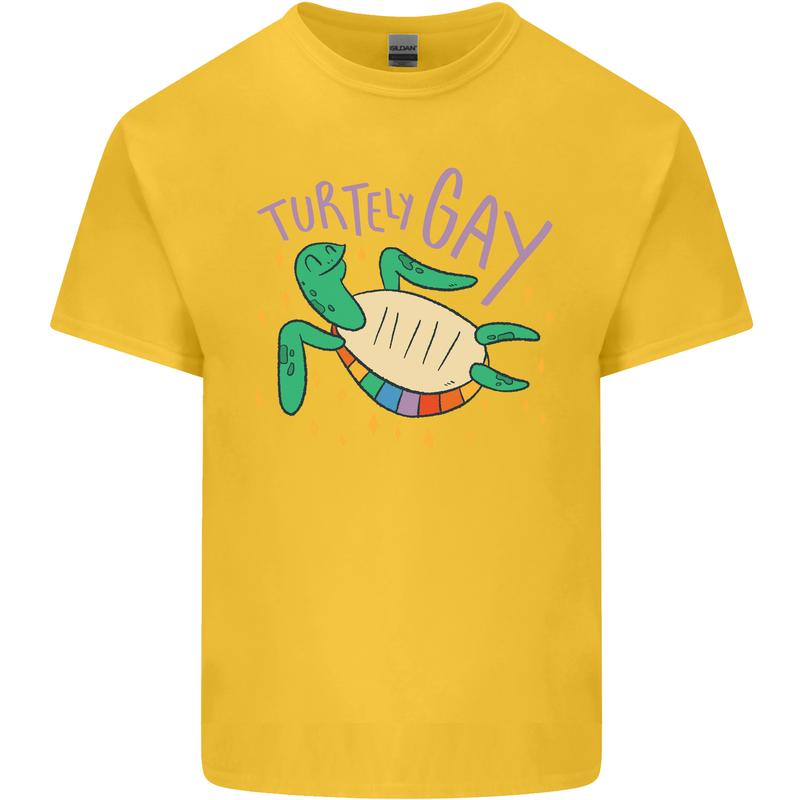 LGBT Turtle Gay Pride Day Awareness Kids T-Shirt Childrens Yellow