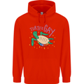 LGBT Turtle Gay Pride Day Awareness Mens 80% Cotton Hoodie Bright Red
