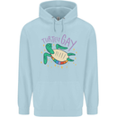 LGBT Turtle Gay Pride Day Awareness Mens 80% Cotton Hoodie Light Blue