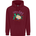 LGBT Turtle Gay Pride Day Awareness Mens 80% Cotton Hoodie Maroon