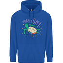 LGBT Turtle Gay Pride Day Awareness Mens 80% Cotton Hoodie Royal Blue
