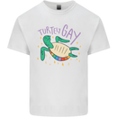 LGBT Turtle Gay Pride Day Awareness Mens Cotton T-Shirt Tee Top White