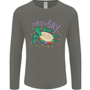 LGBT Turtle Gay Pride Day Awareness Mens Long Sleeve T-Shirt Charcoal