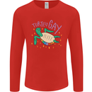 LGBT Turtle Gay Pride Day Awareness Mens Long Sleeve T-Shirt Red