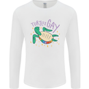 LGBT Turtle Gay Pride Day Awareness Mens Long Sleeve T-Shirt White