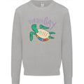 LGBT Turtle Gay Pride Day Awareness Mens Sweatshirt Jumper Sports Grey