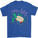 LGBT Turtle Gay Pride Day Awareness Mens T-Shirt Cotton Gildan Royal Blue