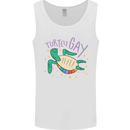 LGBT Turtle Gay Pride Day Awareness Mens Vest Tank Top White
