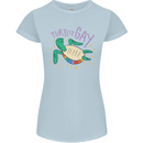 LGBT Turtle Gay Pride Day Awareness Womens Petite Cut T-Shirt Light Blue