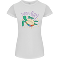 LGBT Turtle Gay Pride Day Awareness Womens Petite Cut T-Shirt White