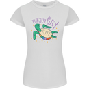 LGBT Turtle Gay Pride Day Awareness Womens Petite Cut T-Shirt White