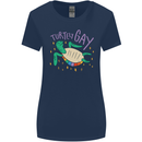LGBT Turtle Gay Pride Day Awareness Womens Wider Cut T-Shirt Navy Blue