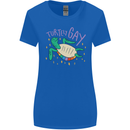 LGBT Turtle Gay Pride Day Awareness Womens Wider Cut T-Shirt Royal Blue