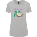 LGBT Turtle Gay Pride Day Awareness Womens Wider Cut T-Shirt Sports Grey
