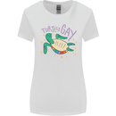 LGBT Turtle Gay Pride Day Awareness Womens Wider Cut T-Shirt White