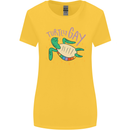 LGBT Turtle Gay Pride Day Awareness Womens Wider Cut T-Shirt Yellow