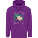LGBT Turtle Loved By God Gay Pride Childrens Kids Hoodie Purple