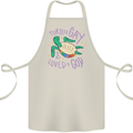 LGBT Turtle Loved By God Gay Pride Cotton Apron 100% Organic Natural