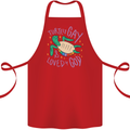 LGBT Turtle Loved By God Gay Pride Cotton Apron 100% Organic Red
