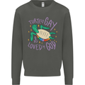 LGBT Turtle Loved By God Gay Pride Kids Sweatshirt Jumper Storm Grey
