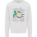 LGBT Turtle Loved By God Gay Pride Kids Sweatshirt Jumper White