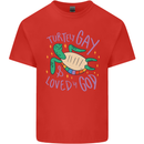 LGBT Turtle Loved By God Gay Pride Kids T-Shirt Childrens Red