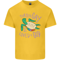LGBT Turtle Loved By God Gay Pride Kids T-Shirt Childrens Yellow