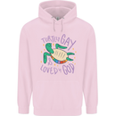 LGBT Turtle Loved By God Gay Pride Mens 80% Cotton Hoodie Light Pink