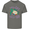 LGBT Turtle Loved By God Gay Pride Mens Cotton T-Shirt Tee Top Charcoal