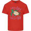 LGBT Turtle Loved By God Gay Pride Mens Cotton T-Shirt Tee Top Red
