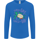 LGBT Turtle Loved By God Gay Pride Mens Long Sleeve T-Shirt Royal Blue