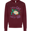 LGBT Turtle Loved By God Gay Pride Mens Sweatshirt Jumper Maroon