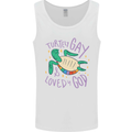 LGBT Turtle Loved By God Gay Pride Mens Vest Tank Top White