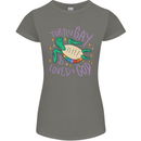 LGBT Turtle Loved By God Gay Pride Womens Petite Cut T-Shirt Charcoal
