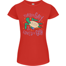 LGBT Turtle Loved By God Gay Pride Womens Petite Cut T-Shirt Red