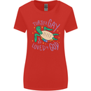 LGBT Turtle Loved By God Gay Pride Womens Wider Cut T-Shirt Red