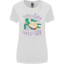 LGBT Turtle Loved By God Gay Pride Womens Wider Cut T-Shirt White